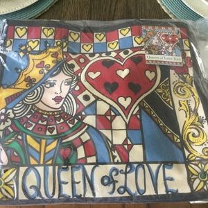 Brighton Queen of Love canvas tote NWT